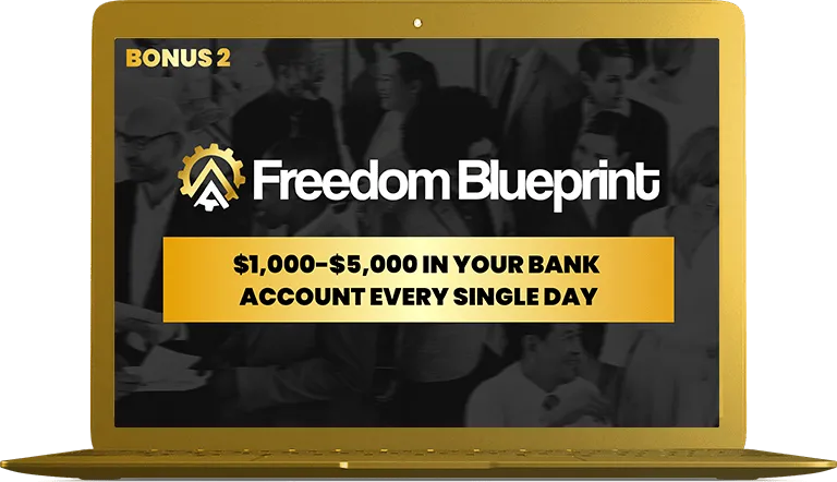 Freedom Blueprint income-focused training bonus illustration