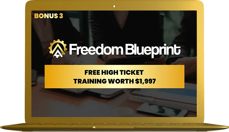 Freedom Blueprint high-ticket training bonus illustration