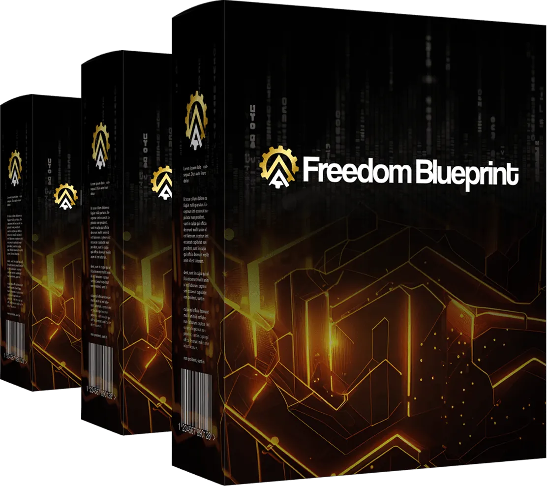 Freedom Blueprint course dashboard and online training overview